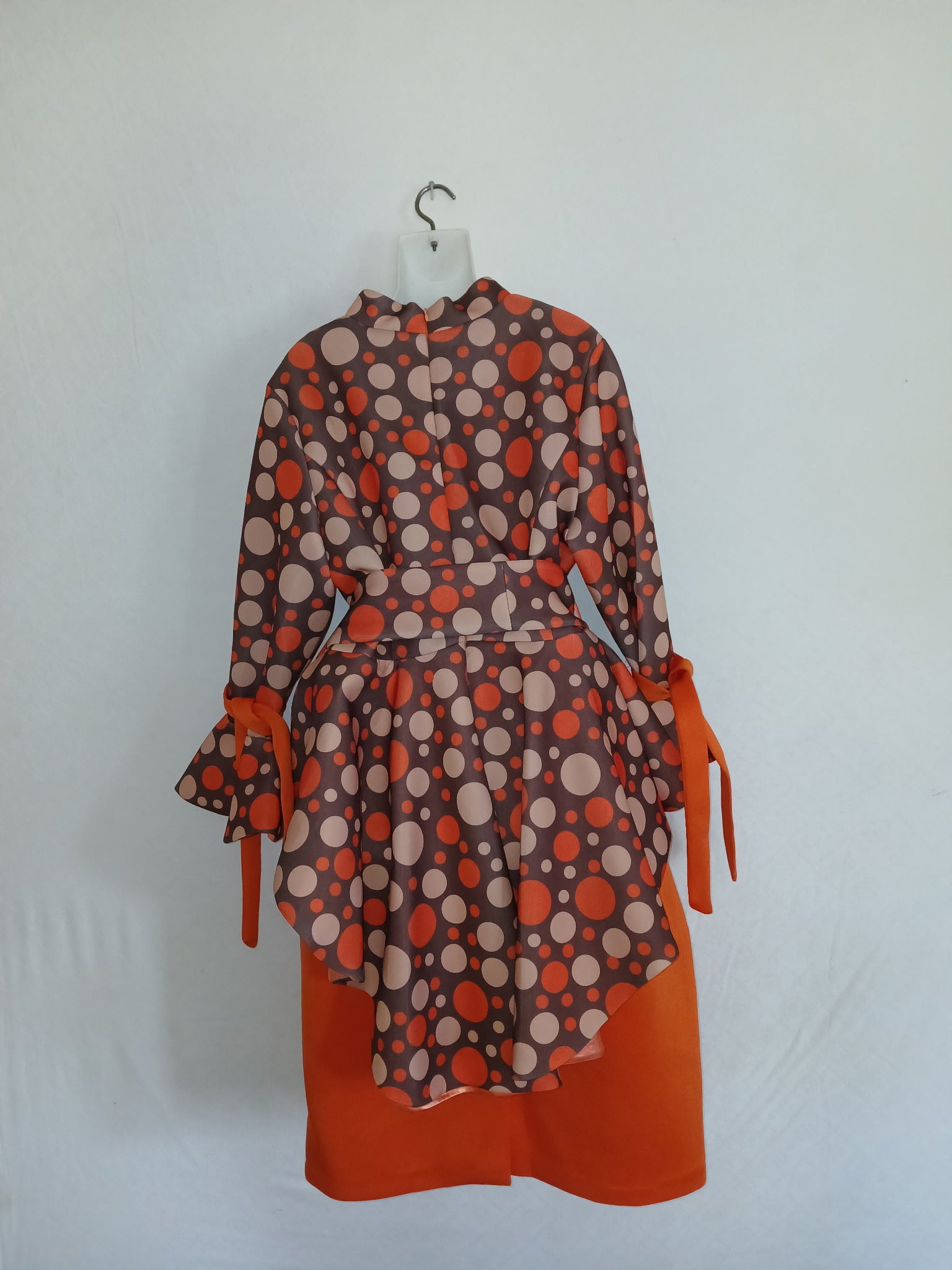 Retro Polka Dot Peplum 2-PC