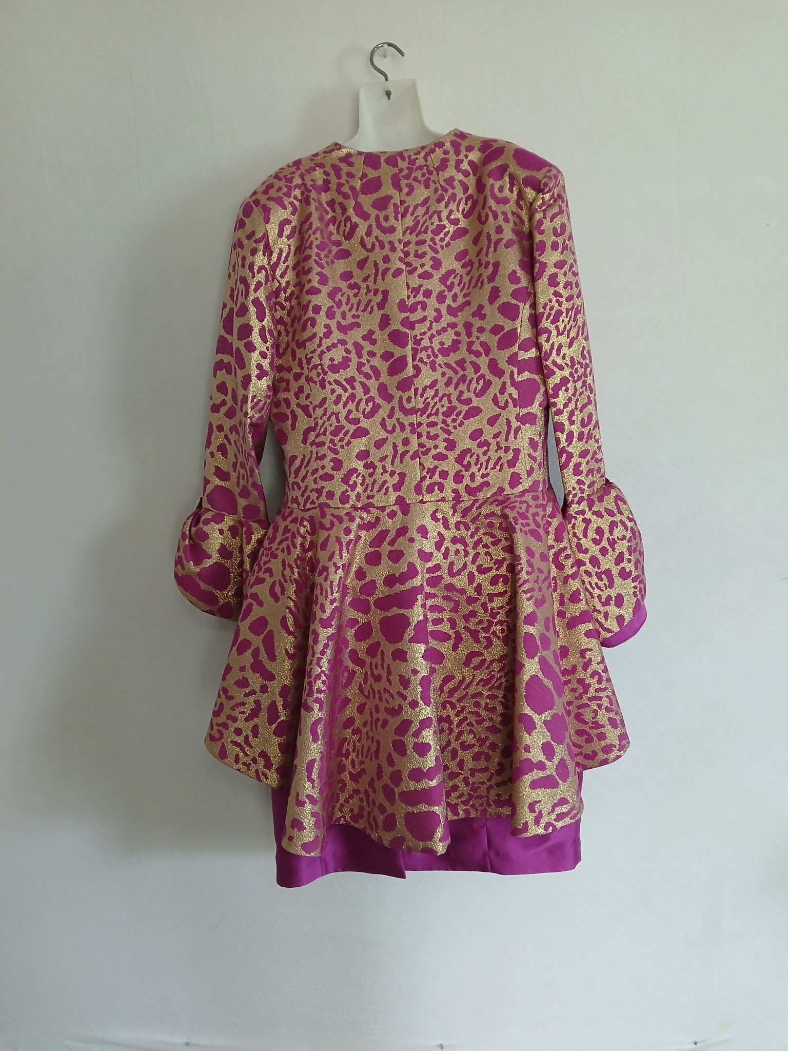 Ben Marc magenta and gold 2 piece suit