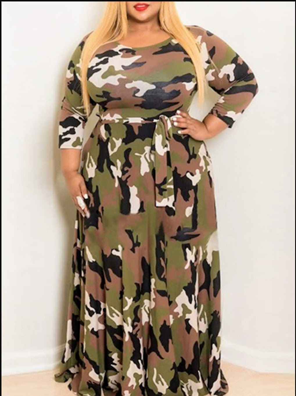 Camo Plus Size Dress