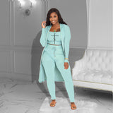 Solid Color Printing Three-piece Suit