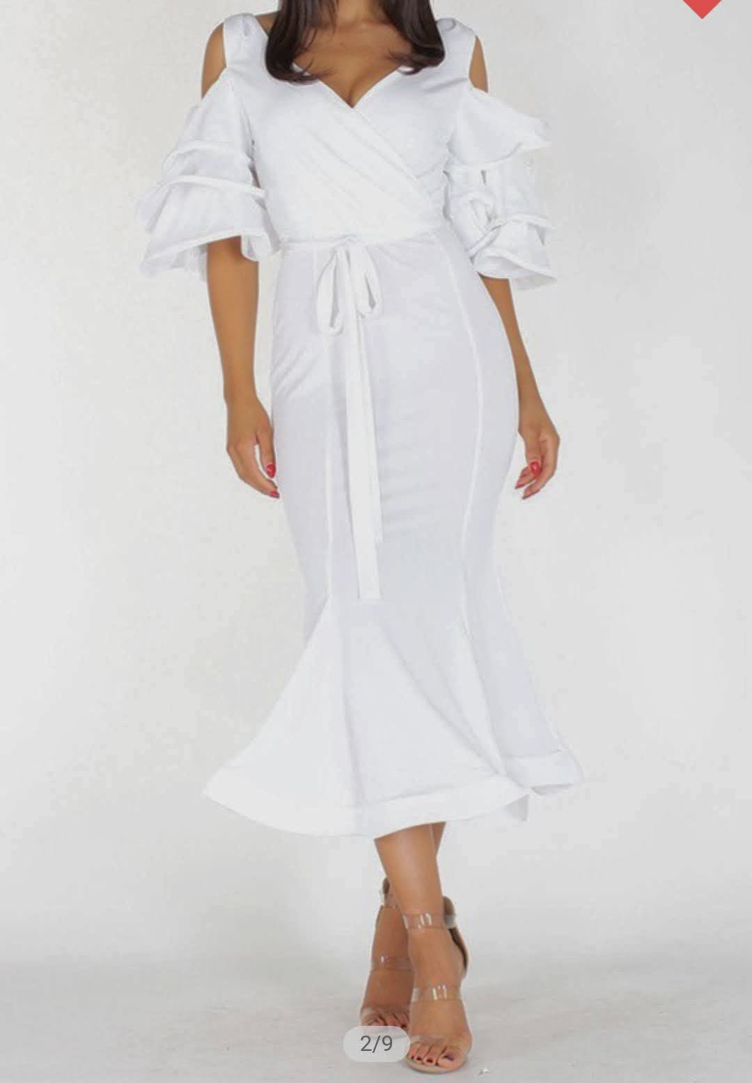 Mermaid White Dress