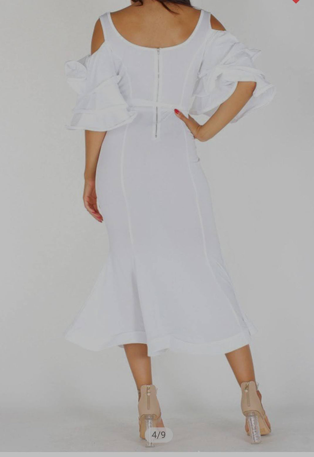 Mermaid White Dress